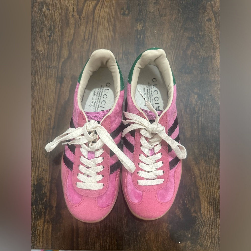 Gucci samba pink/green adidas US 6